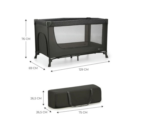 kinderkraft Манеж joy серый