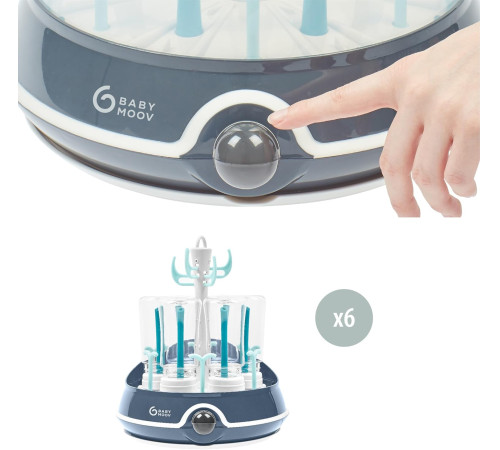 babymoov a003110 sterilizator electric si uscator de biberoane 2 in 1 turbo (+)