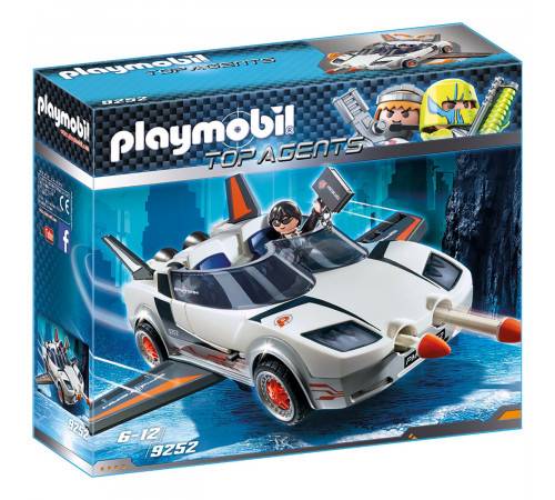 Детский магазин в Кишиневе в Молдове playmobil  9252 Конструктор "Суперагент Р с гоночным автомобилем"