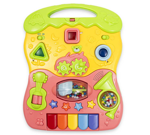 baby mix 53215 premergător muzical (roz)