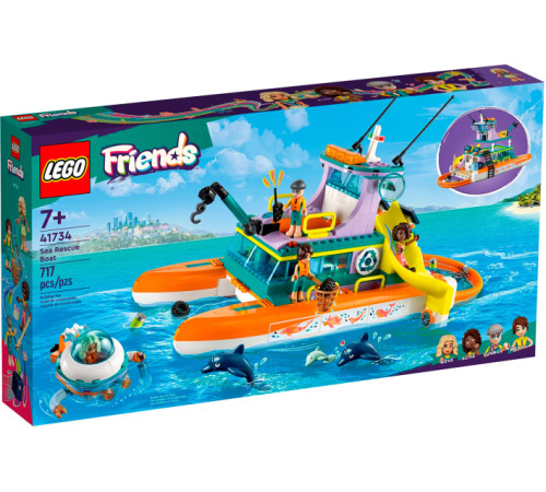  lego friends 41734 constructor "barca de salvare pe mare" (717el.)