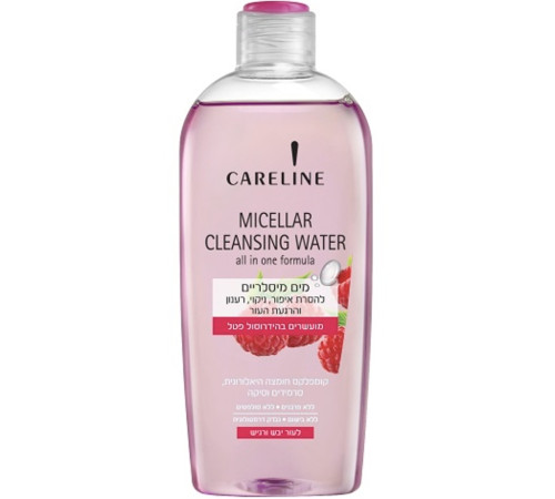  careline Мицеллярная очищающая вода для сухой/чувствительной кожи raspberry (400мл) 969782