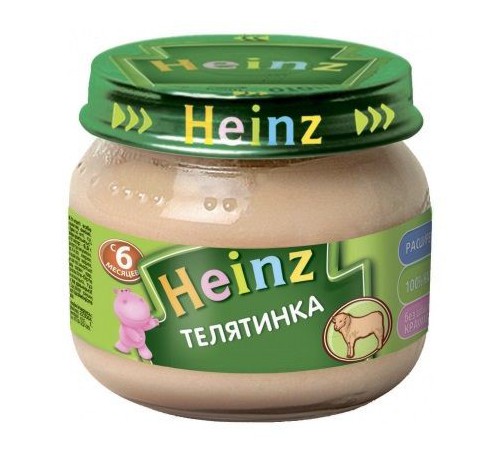  heinz piure din carne de vițel (6 luni +) 80 gr.