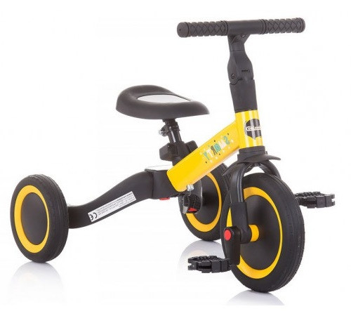 chipolino triciclu smarty 2-in-1 trksm0202ye galben