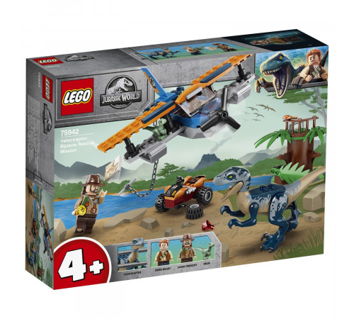 Lego Jurassic World 75942 Конструктор "Велоцираптор: спасение на биплане" (101 дет.) lego jurassic world 75942 Конструктор "Велоцираптор: спасение на биплане" (101 дет.)