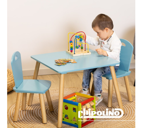 chipolino diwh02430323 masă și 2 scaune din mdf (albastru)