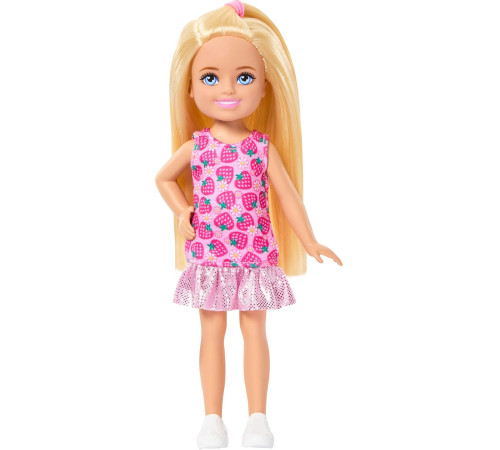 Детский&nbsp;магазин в Кишиневе в Молдове barbie jjb33 Мини-кукла "Челси" в платье с клубничным принтом
