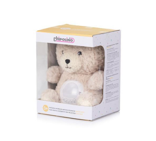 chipolino pil02505bebj jucărie de pluș cu proiector și muzică "ursuleț"