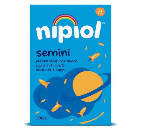  nipiol Детские макароны "Семена" (6 м+) 300 гр.