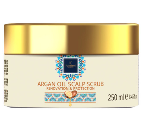 famirel skrab pentru scalp cu ulei de argan (250 ml) 085908