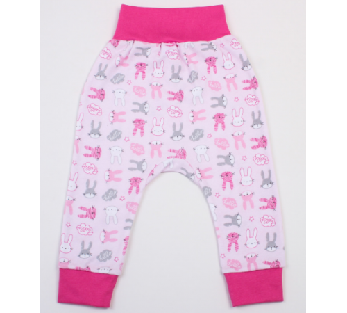  veres 104-2.44.62 pantaloni hello bunny pink m.62