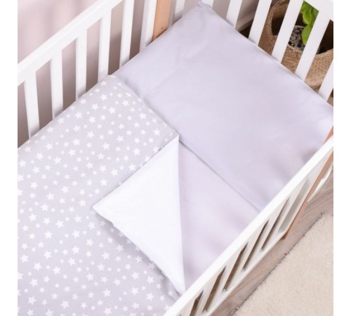  veres 154.6.01.110*90 Постельное бельё "smiling animals white-grey" (3 ед.)