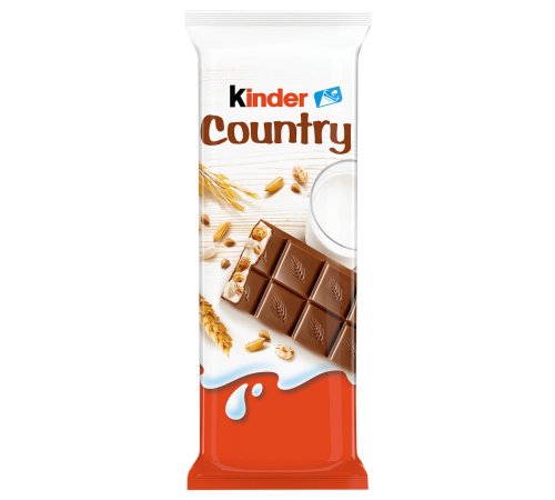  Молочный шоколад kinder country со злаками (23.5 г)
