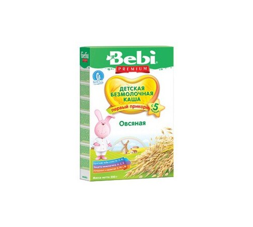 Bebi безмолочная овсяная каша 200gr.(5+) bebi безмолочная овсяная каша 200gr.(5+)