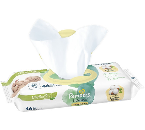 pampers Влажные салфетки harmonie new baby (4х46) 184 шт.