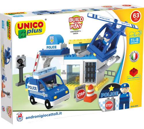 androni 8544-0003 constructor unicoplus "stazione polizia" (63 el.)