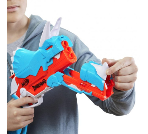 nerf f0803 blaster "tricerablast"