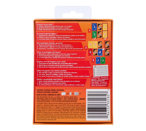 uno jhh48 Карточная игра "uno zero"