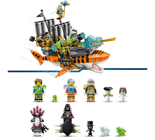 lego dreamzzz 71515 constructor "tanc cu rechin tigru" ( 1548 el.)