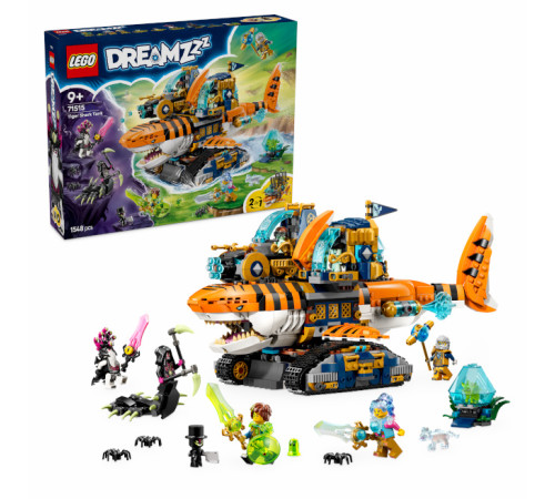 lego dreamzzz 71515 constructor "tanc cu rechin tigru" ( 1548 el.)
