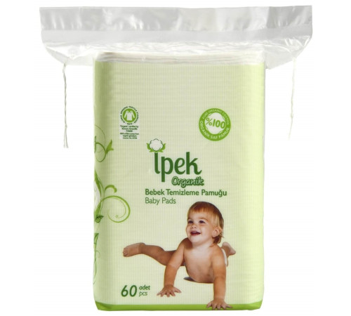 ipek organik Ватные диски для детей (60 шт.)