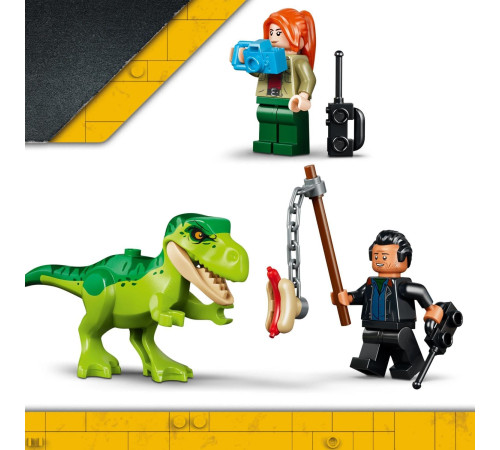 lego jurassic world 77978 constructor "camionetă de transport pentru un t&acirc;năr t. rex" (115 el.)