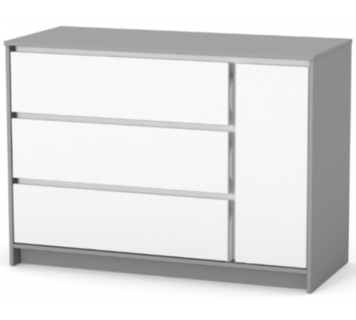  veres 35.2.38.2.32 Комод Берн 1200 (белый/графитовый)