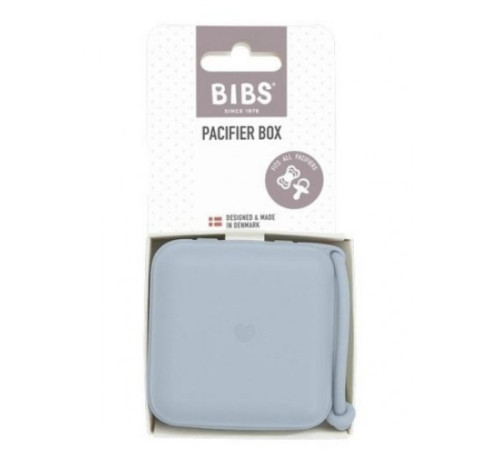 bibs Контейнер для хранения и стерилизации пустышек pacifier box baby blue