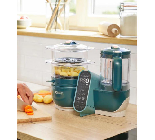 babymoov  a001136 robot multifunctional 6 in 1 "nutribaby+ opal green"