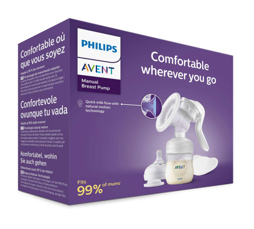 avent scf430/10 Молокоотсос ручной в комплекте с бутылкой