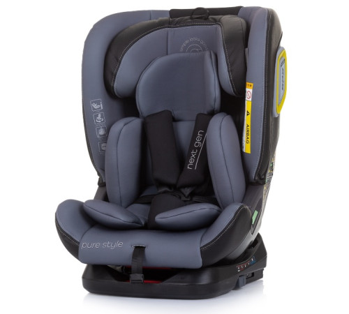 chipolino Автокресло next gen isofix i-size 360 °c (40-150 см.) stkng02302gt гр. 0+/1/2/3 ( 0-36 кг.) графит