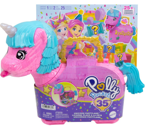 polly pocket hyd96 Игровой набор "Единорог: Вечеринка!"