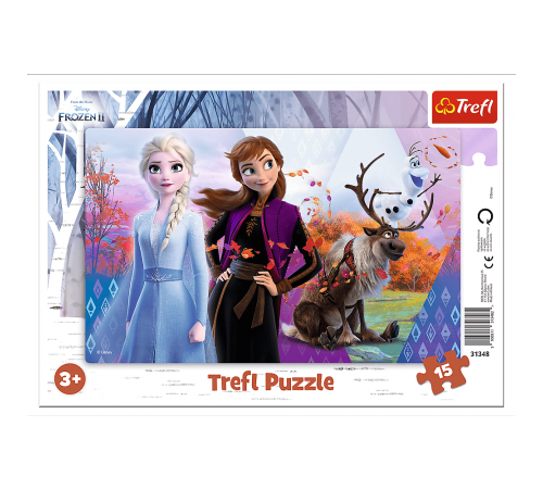  trefl 31348 puzzle "lumea magică a anei și elsei" (15 el.)