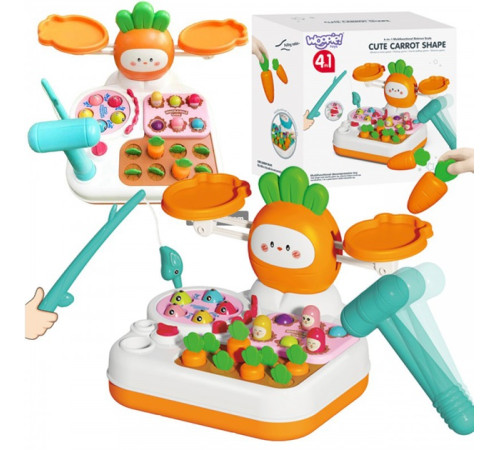 bibiin toys 688-80 Аркадная игра 4в1 с ловлей рыбы (в асс.)