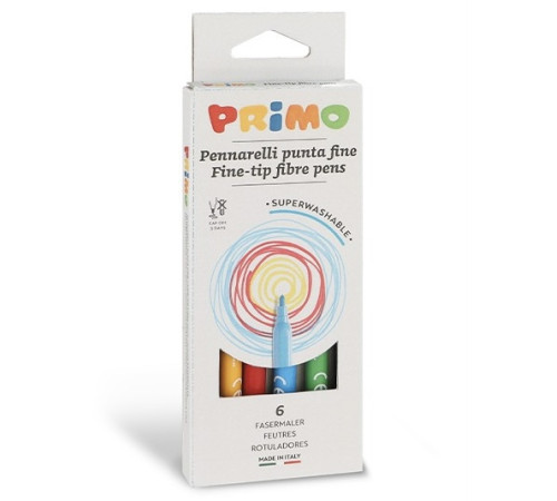  primo carioci lavabile 6 culori / 2,5 mm