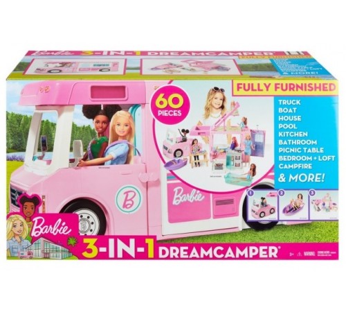 Barbie GHL93 Игровой набор "Кемпер 3 в 1" barbie ghl93 Игровой набор "Кемпер 3 в 1"