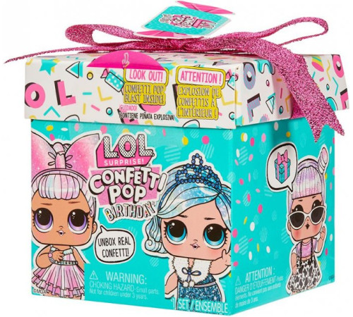  l.o.l. 589969 Игровой набор с куклой surprise confetti pop "День Рождение"