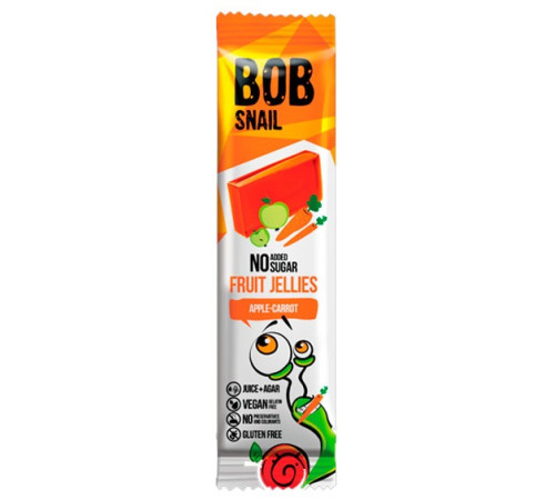 bob snail Натуральный мармелад "Яблоко-Морковь" (38 гр.)