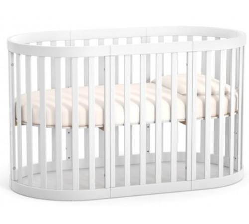 set mobilier pentru copii veres bern oval (pătuț + comodă + dulap)