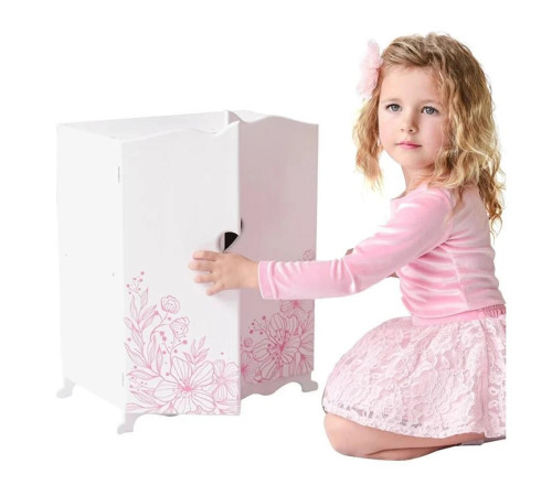 71419 dulap pentru păpuși "diamond princes" (alb)