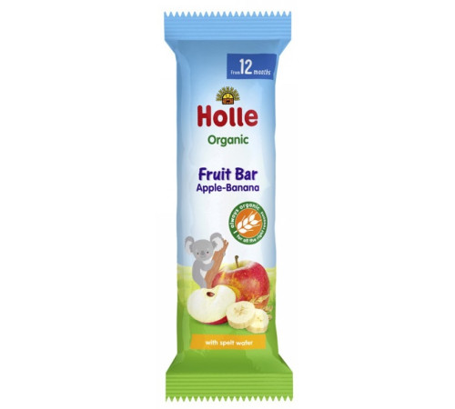 holle bio organic Фруктовый батончик Яблоко-Банан (12 м+) 25 гр.