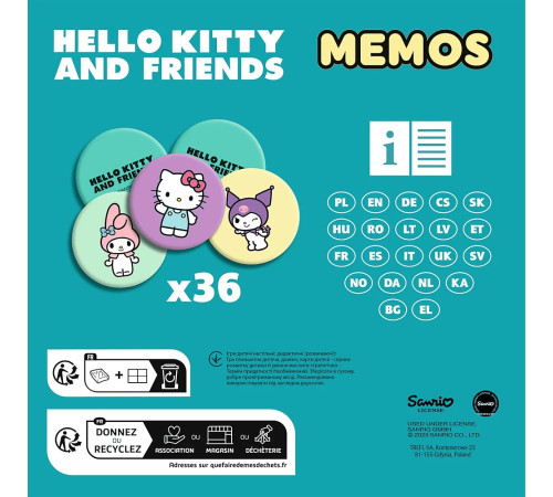 trefl 02898 joc de societate cu memorie "memos hello kitty"