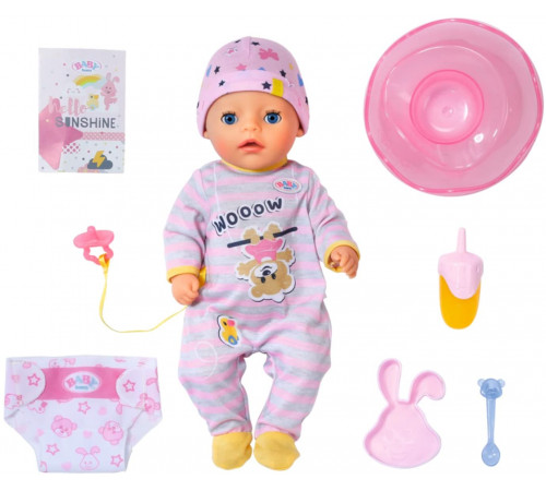  zapf creation 831960 Интерактивная кукла baby born "little girl" (36 см.)