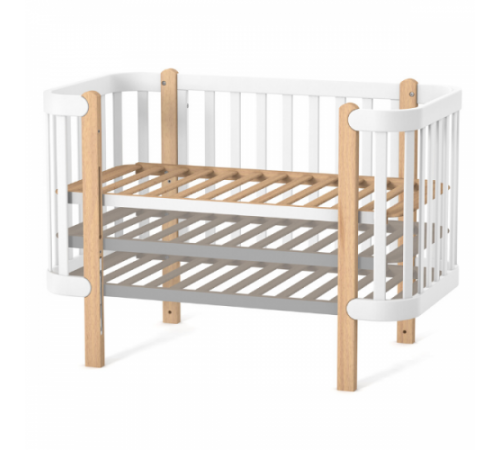 veres 05.1.1.21.06 opțiune cu saltea "patut-leagan ЛД5 monaco" (80x60 cm.) alb