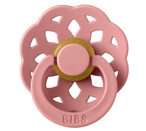  bibs suzeta rotunda din latex "boheme" (0-6 luni) dusty pink