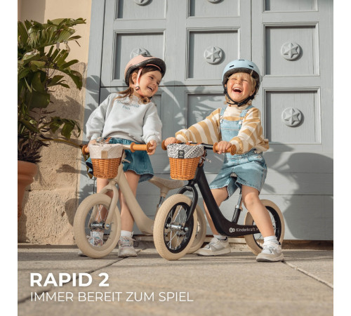 kinderkraft Беговел rapid 2 bizuu чёрный