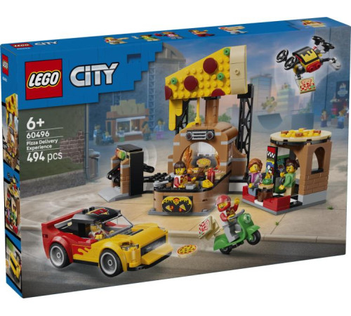 Jucării pentru Copii - Magazin Online de Jucării ieftine in Chisinau Baby-Boom in Moldova lego city 60496 constructor "pizzerie și vehicule pentru livrare" (494 el)