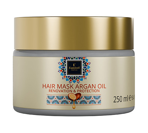  famirel Маска для сухих и поврежденных волос с аргановым маслом (250 мл) 085885