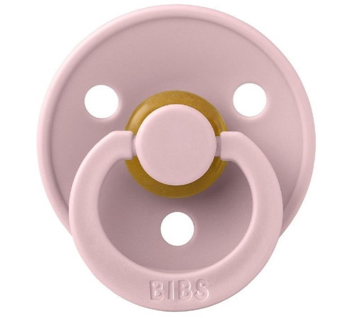  bibs Пустышка круглая латексная color s pink plum  (0-6 м.)