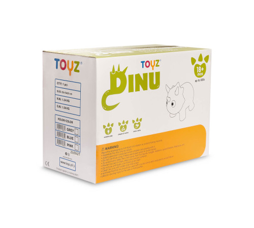 toyz-20842 Игрушка-прыгунок "dinu" розовый